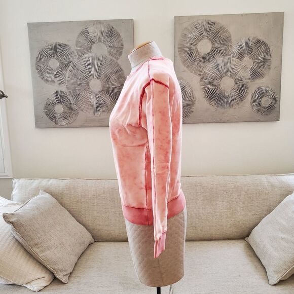 Vigoss Acid Wash Cotton Sweatshirt size XS in Peach - NEW - Picture 5 of 10